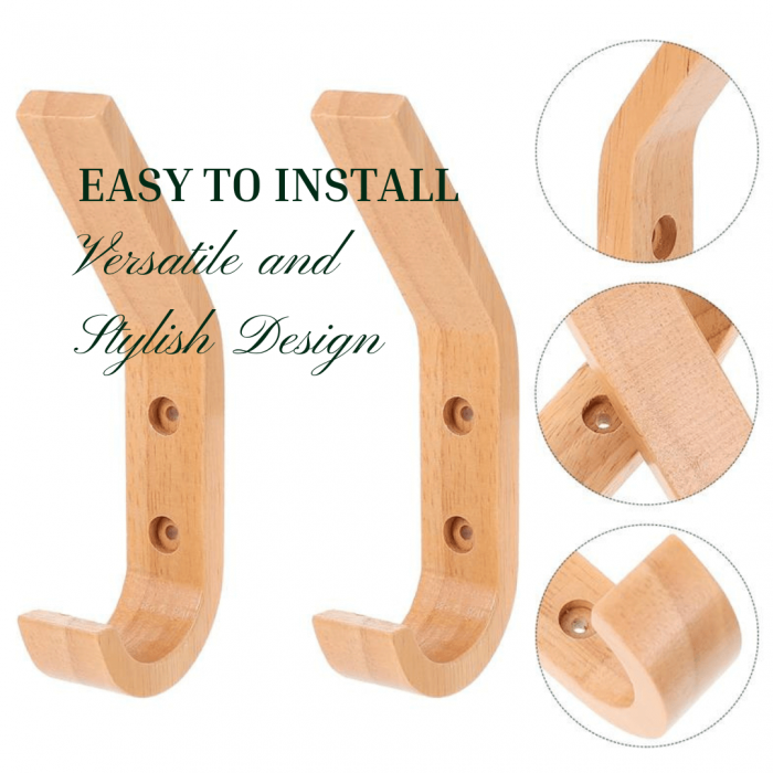 Natural wood wall hooks to upgrade your home decor - Image 2