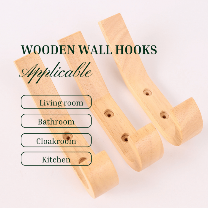 Natural wood wall hooks to upgrade your home decor - Image 3